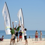 Confrontation pour attraper le disque